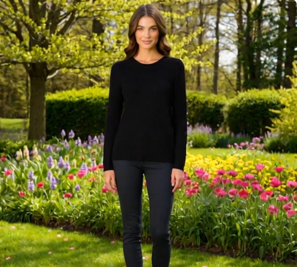 Lulus Black Loose Knit Sweater Women's Pullover Top Size S New With Tag